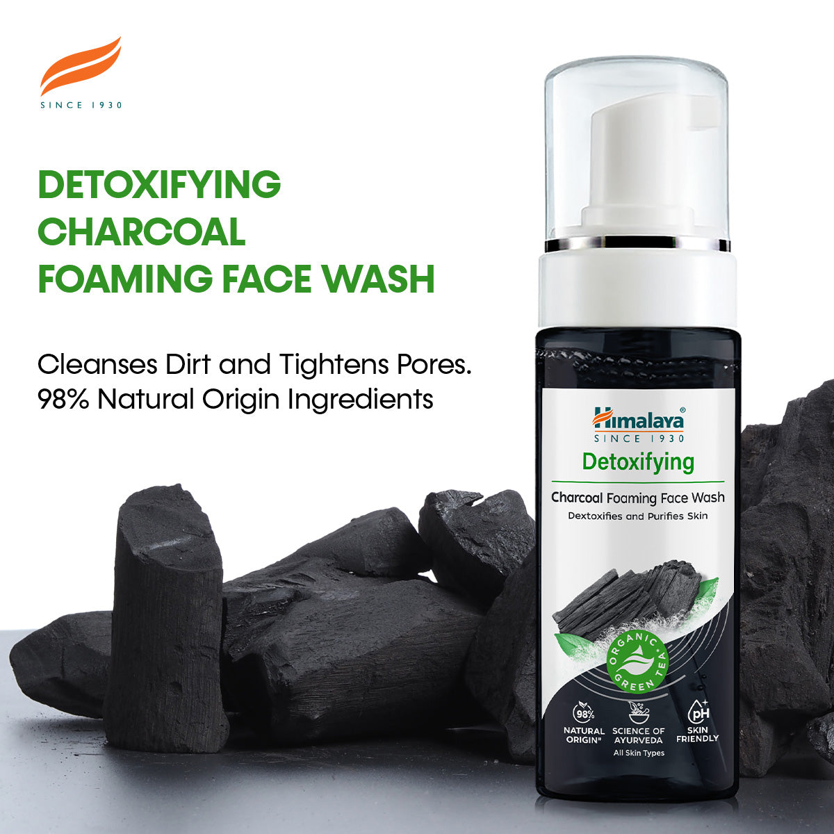 Himalaya Detoxifying Charcoal Foaming Face Wash - 150ml