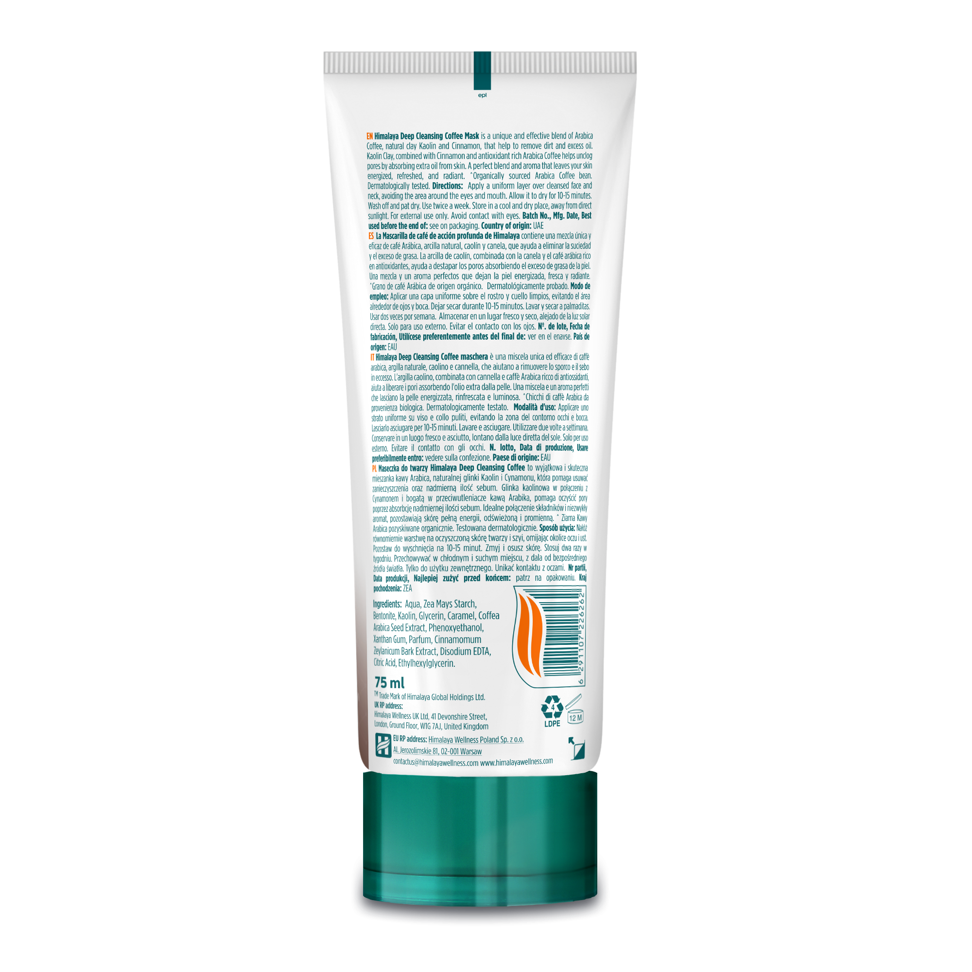 Himalaya Deep Cleansing Coffee Face Mask - 75ml