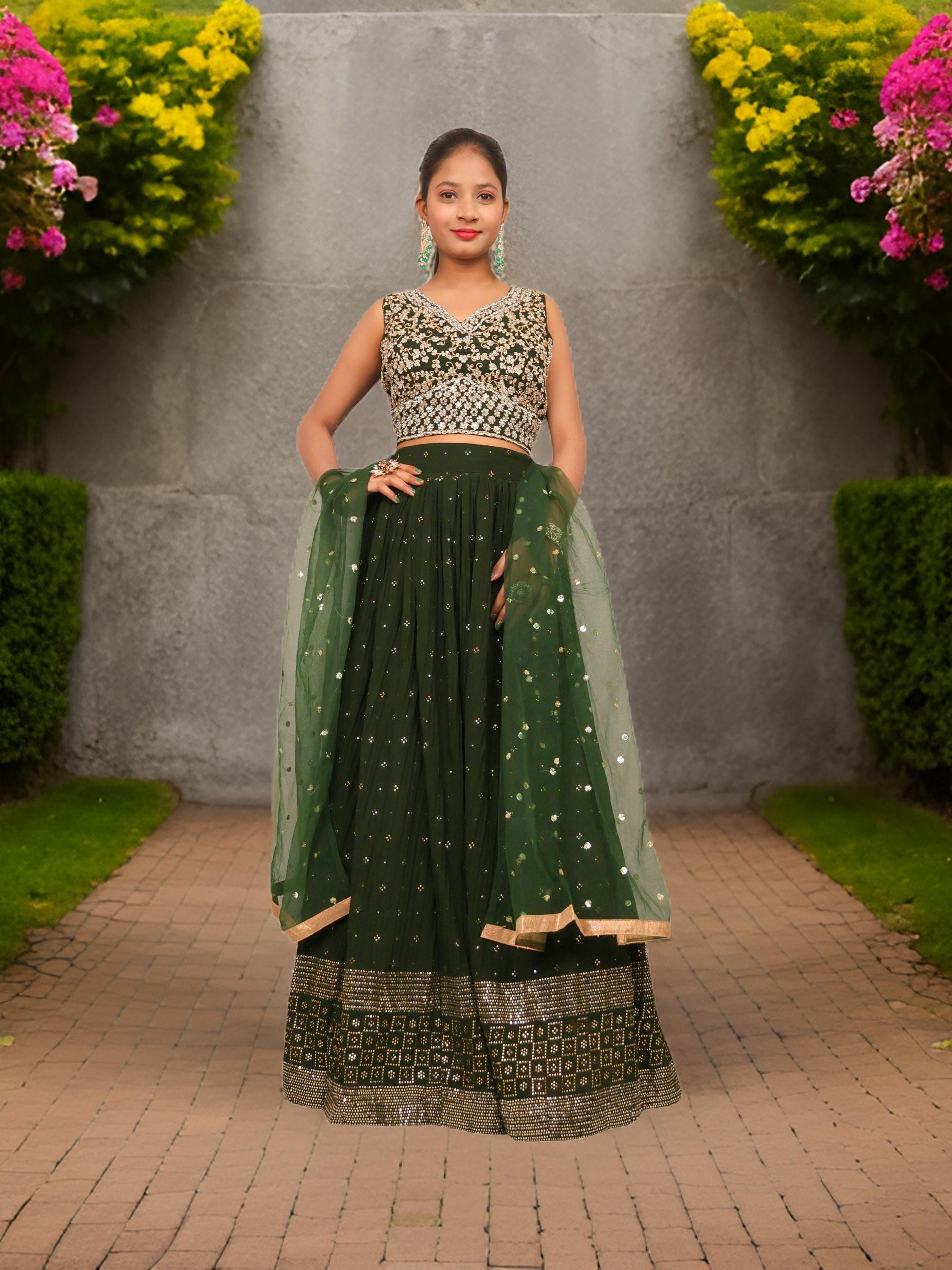 Designer Lehenga & choli with dupatta for Women by Shreekama