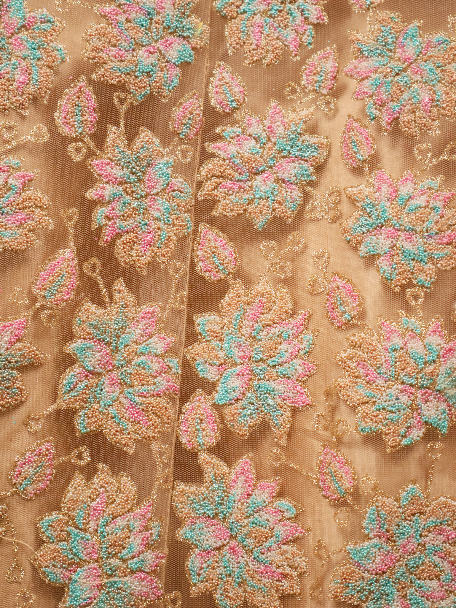 Semi-Stitched Lehenga with Soft Net Fabric & Multi beads work by Shreekama